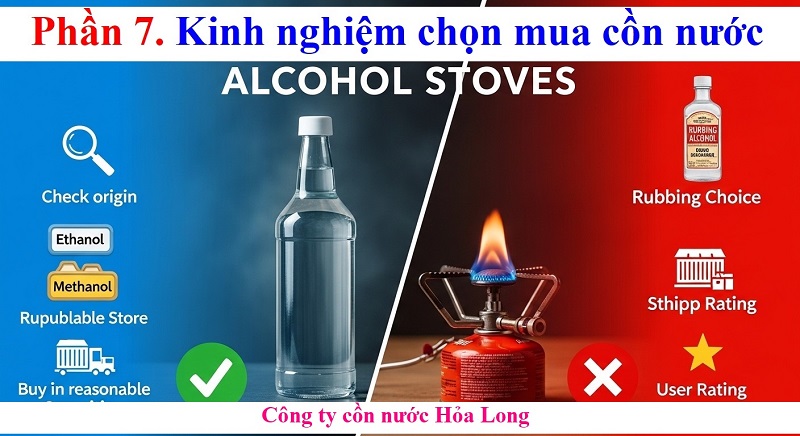Cồn nước dành cho bếp cồn: Giải pháp nhiên liệu sạch, an toàn và tiết kiệm
